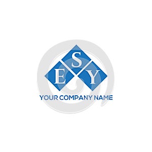 ESY letter logo design on white background. ESY creative initials letter logo concept. ESY letter design