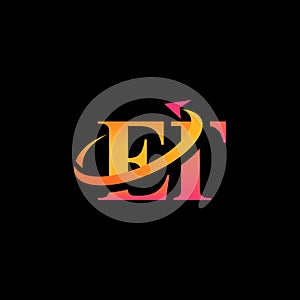 ET aerospace creative logo design