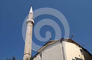The Et`hem Bey Mosque on Skanderbeg Square, Tirana