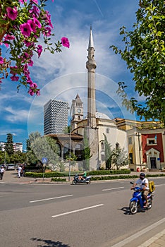 Et'hem Bey Mosque and Tirana Clock Tower.