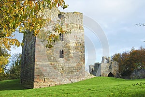 Etal castle tower and gatehouse