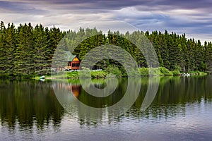 Etang a la truite cottage at the wildlfe reserve of Matane