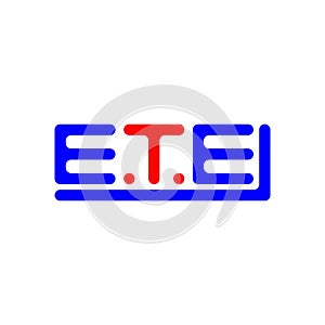 ETE letter logo creative design with vector graphic, ETE photo