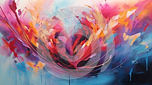 Eternal Embrace: Abstract Depiction of Everlasting Love