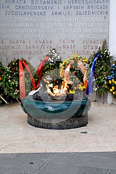 Sarajevo eternal flame, Bosnia and Herzegovina