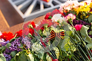 Eternal flame - a symbol of the Victory in the Great Patriotic War. May 9th - Day of Victory