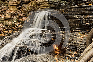 Eternal Flame Waterfall in New York photo