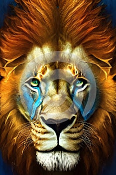 Eternal Roar: Digital Lion Artwork Compilation