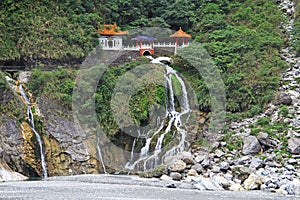 Eternal Spring Shrine in Taroko Gorge, Xiulin Township, Hualien, Taiwan.