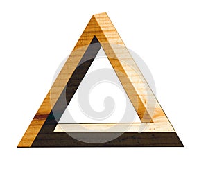 Eternal triangle in wood