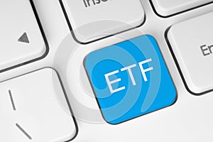 ETF (Exchange Traded Fund) blue button