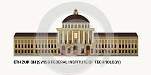 ETH Zurich Swiss Federal Institute of Technology . Swiss federal institute of technology facade.