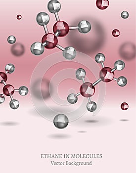 Ethane Molecules Background