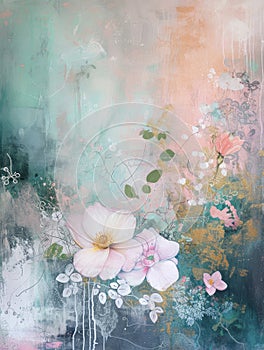 Ethereal 3D Botanical Artwork Soft Shapes and Calming Atmospherics