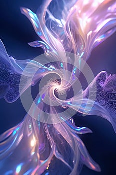Ethereal Abstract Swirling Light Energy Pattern