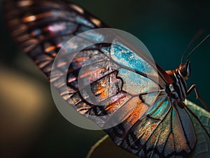 Ethereal Beauty: A Butterfly\'s Iridescent Wings