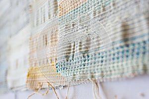 Ethereal Closeup of hanging Fabric Textures