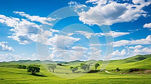 Ethereal Clouds Dancing in a Vast Blue Sky