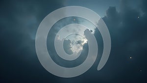 Ethereal Cloudscape, Light Piercing Through