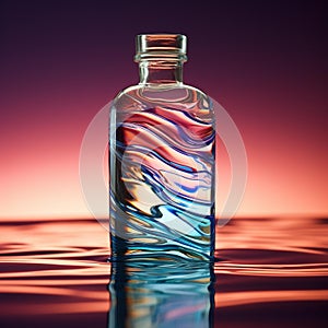 Ethereal Color Waves: Captivating Liquid Reflections