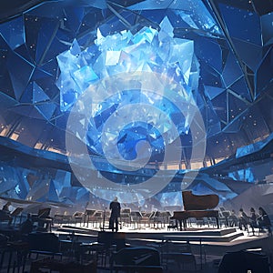 Ethereal Concert Hall: An Awe-Inspiring Symphony of Light and Sound.