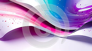 Ethereal Dance of Hues A Fluid Abstract Artwork photo