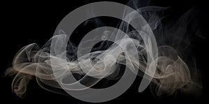 An ethereal design of wispy smoke trails in shades of whi one generative AI