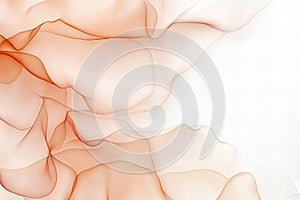 Ethereal flowing abstract design with soft beige and peach hues