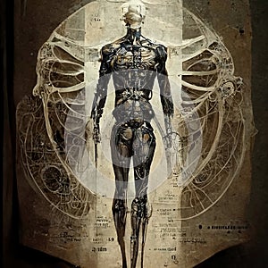 Ethereal Fusion of Anatomy and Cybernetics. Generative AI