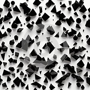 Ethereal Fusion: High-Resolution Black & White Shapes