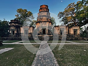 Ethereal Glow: Sunrise Over Prasat Kravan Temple, Angkor Wat, Siem Reap, Cambodia