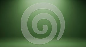 Ethereal Green Studio Backdrop with Dramatic Spotlight Effect