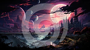 Ethereal mindscapes. Created with Generative AI