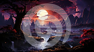 Ethereal mindscapes. Created with Generative AI