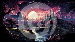 Ethereal mindscapes. Created with Generative AI