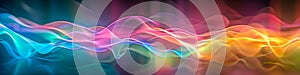 Ethereal Neon Light Waves in a Mesmerizing Spectrum