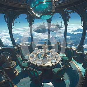 Ethereal Opulence: Aether Airship Club