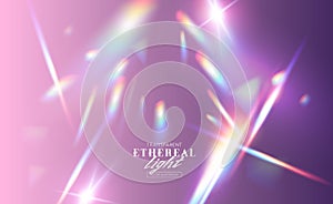 Ethereal Overlay crystal light refraction Flare Effect