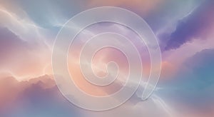 Ethereal Pastel Cloudscape Background