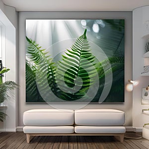 An ethereal, sentient fern with fronds that resonate with the music of the universe1