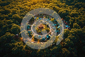 Ethereal Symphony: Aerial Music Festival Grounds