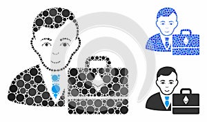 Ethereum Accounter Mosaic Icon of Circle Dots photo