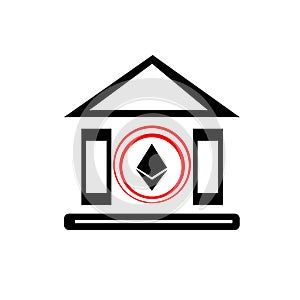 Ethereum Corporation Building  Vector illustration