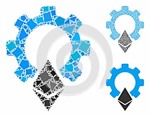Ethereum gear Composition Icon of Tuberous Items