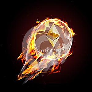 Etherium on fire