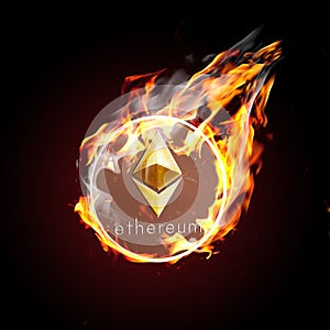 Etherium on fire