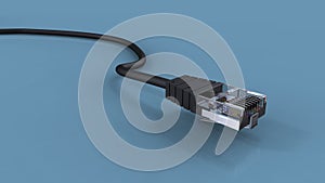 Ethernet black cable