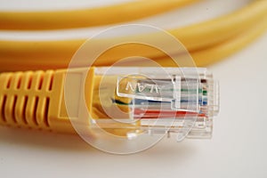 Ethernet cable for connect to wireless router link to internet service provider network