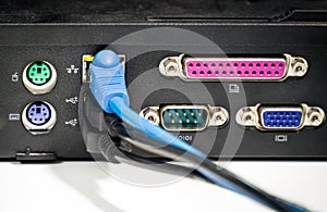 Ethernet cable connected