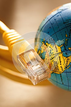 Ethernet cable and globe